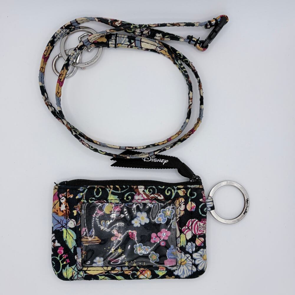 Vera Bradley Disney 100th Anniversary Zip ID Coin/Card Pouch & Lanyard